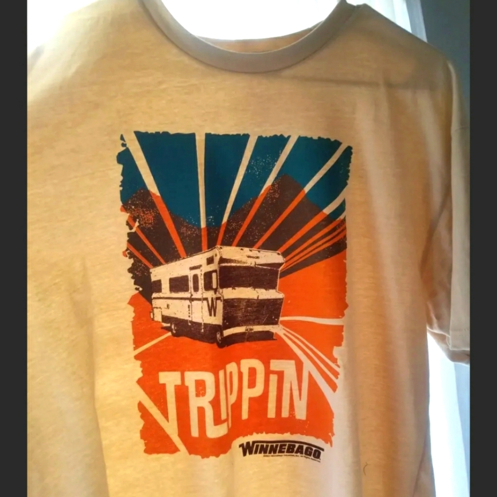 "Trippin" Winnebago T Shirt Off White
